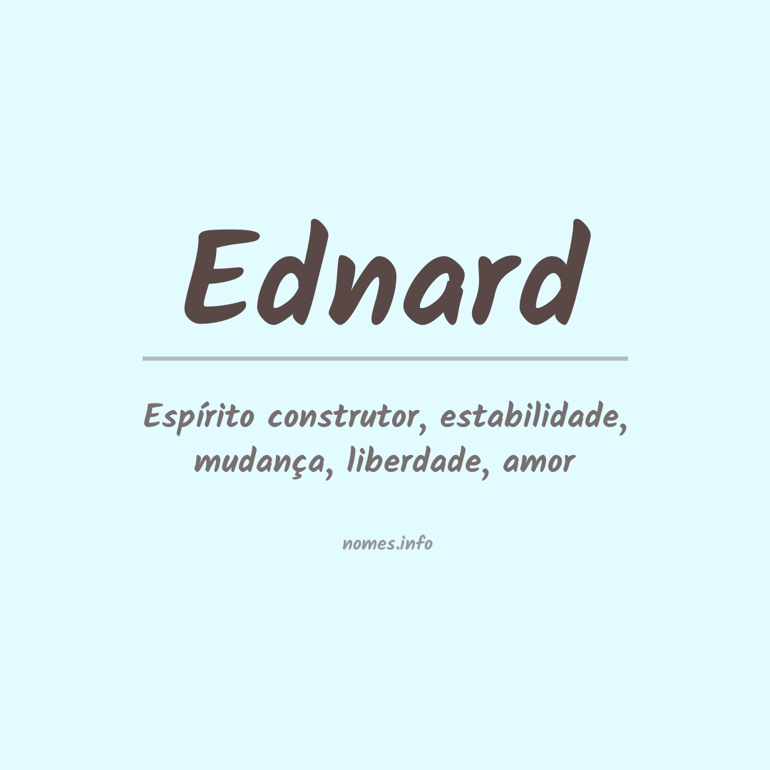 Significado do nome Ednard