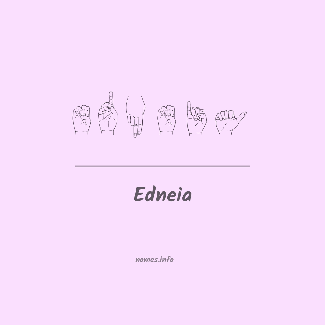 Edneia em Libras