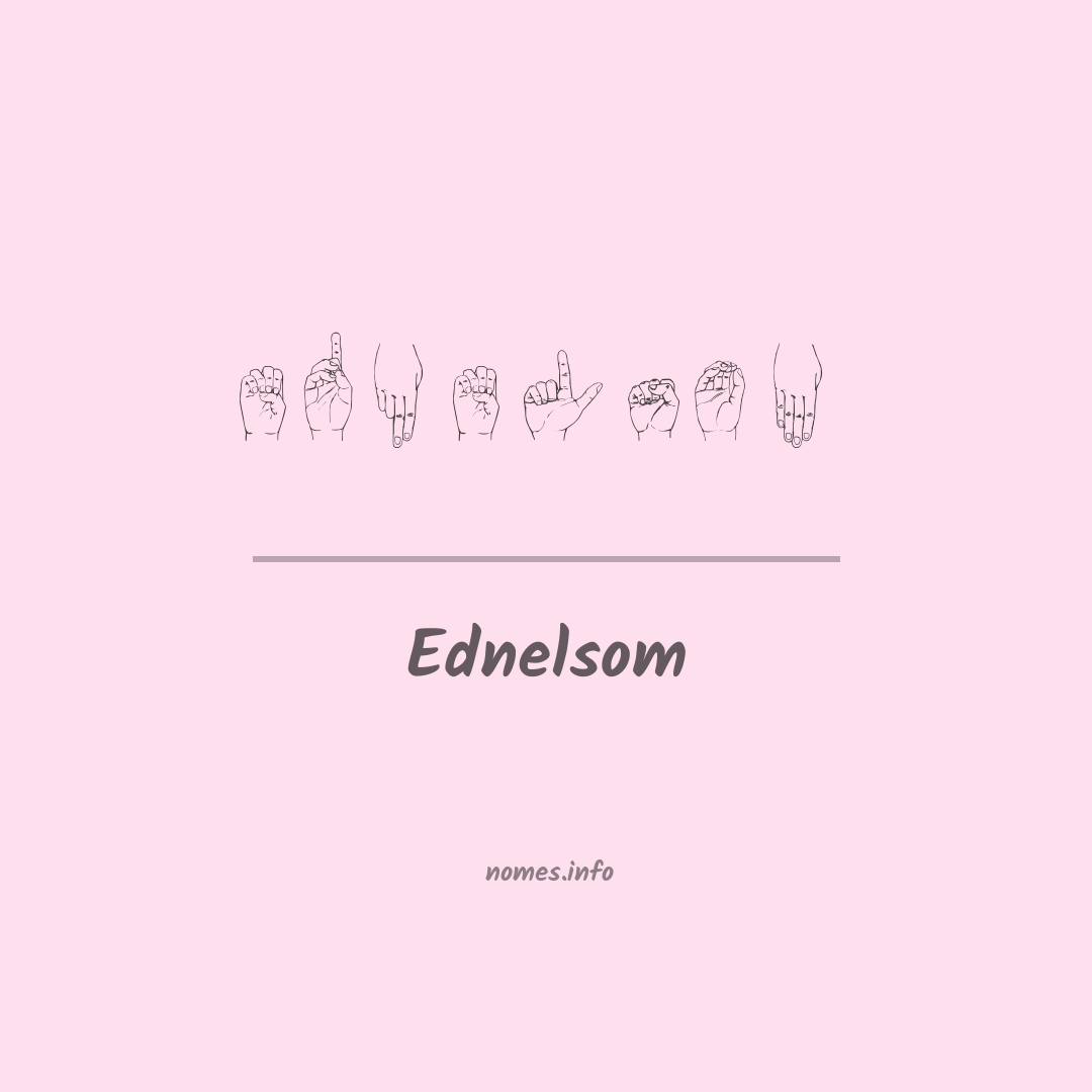 Ednelsom em Libras