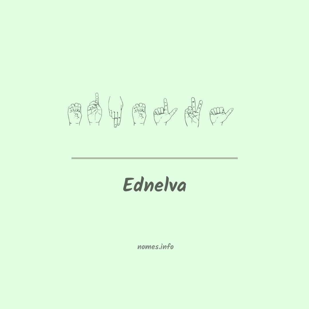 Ednelva em Libras