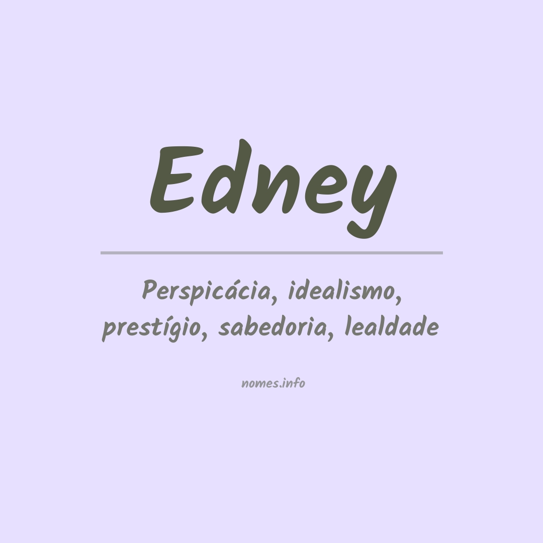 Significado do nome Edney