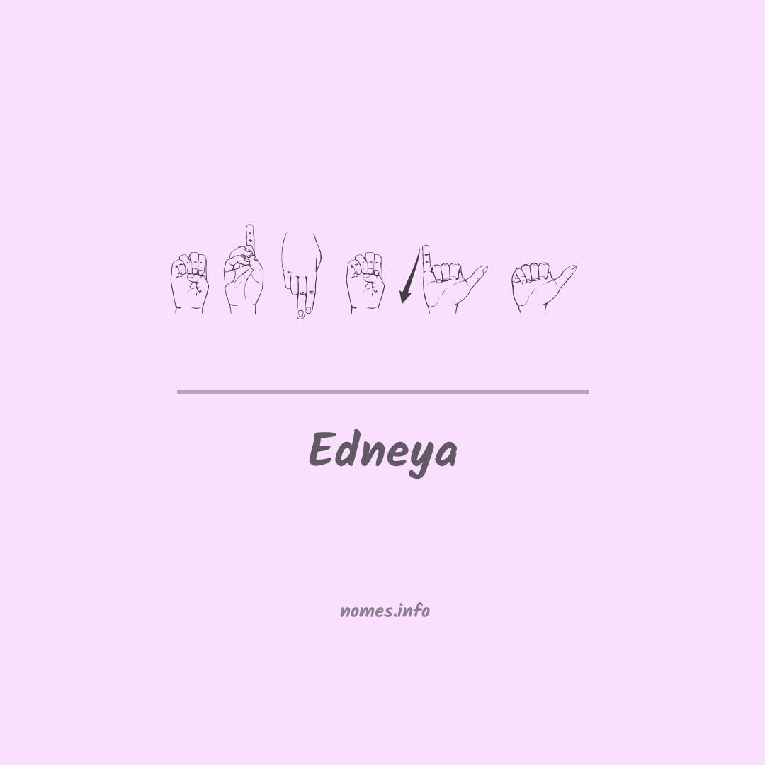 Edneya em Libras