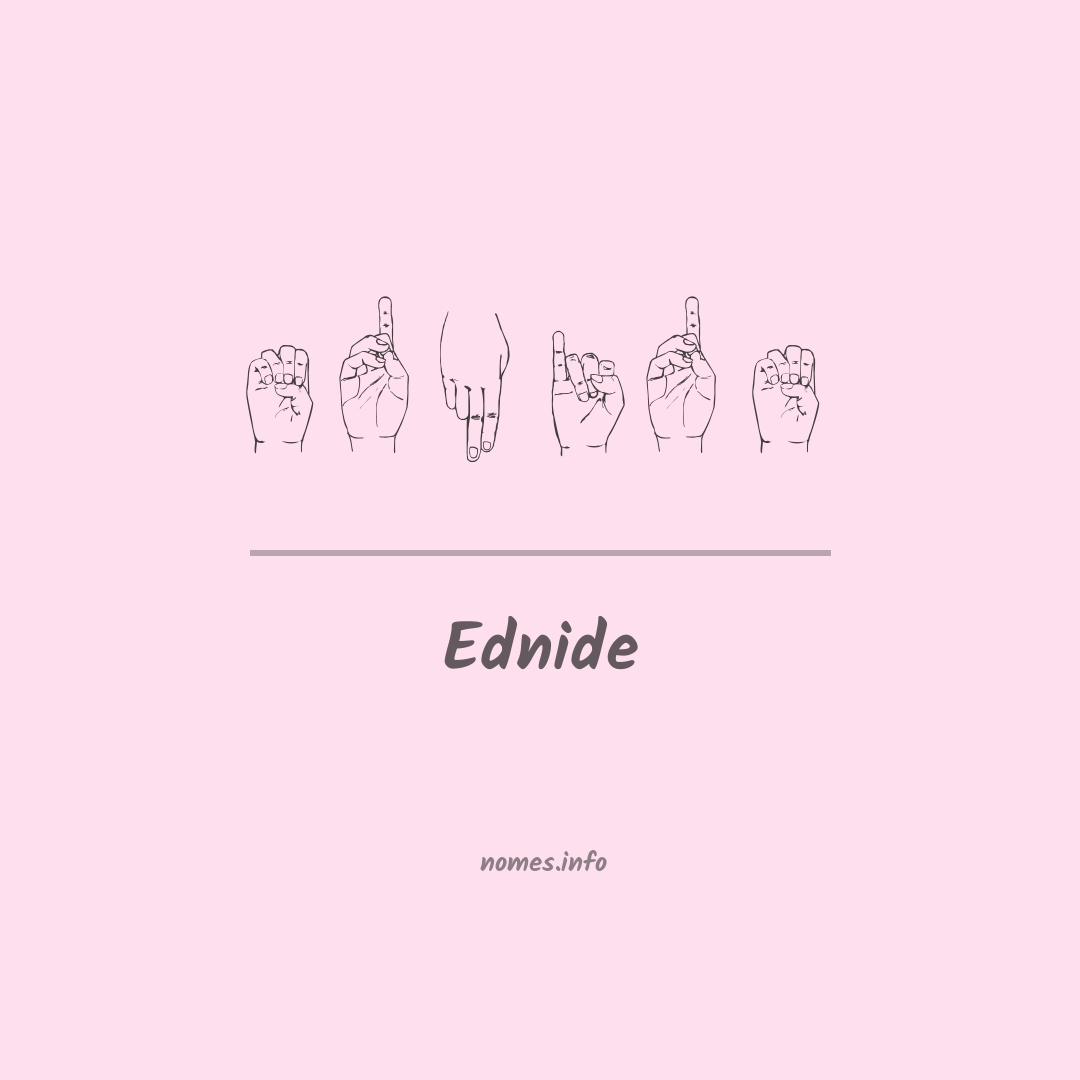 Ednide em Libras