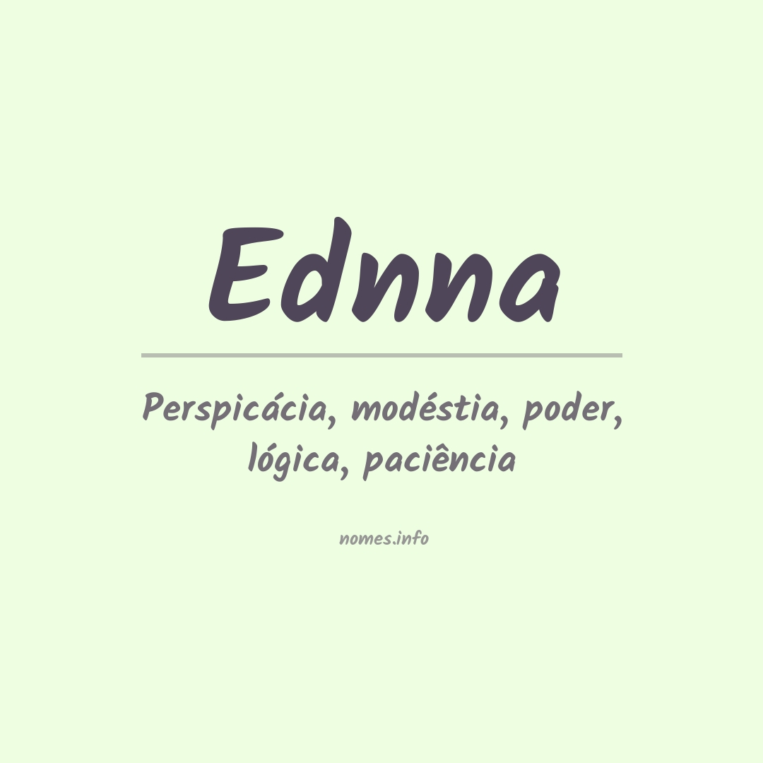 Significado do nome Ednna