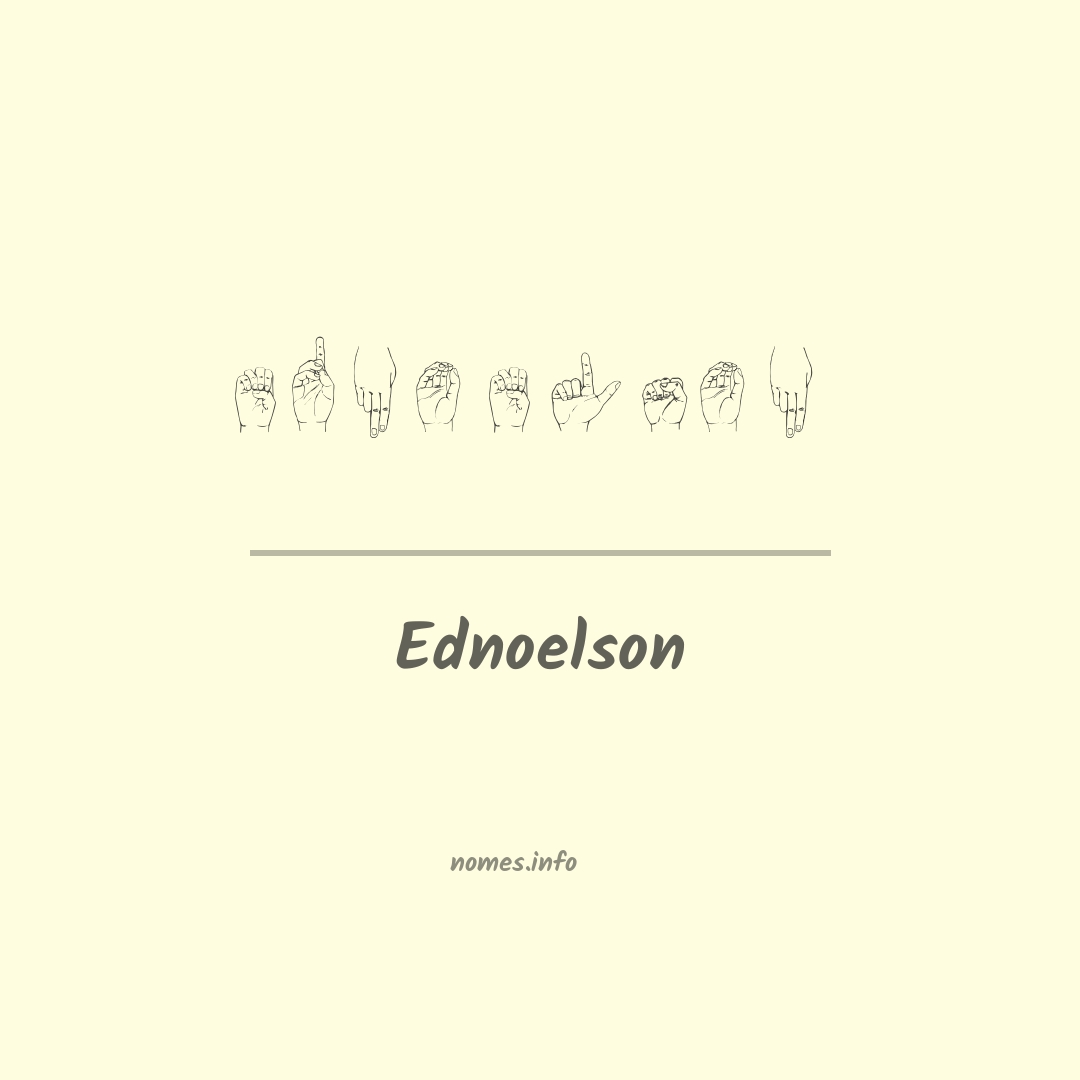 Ednoelson em Libras