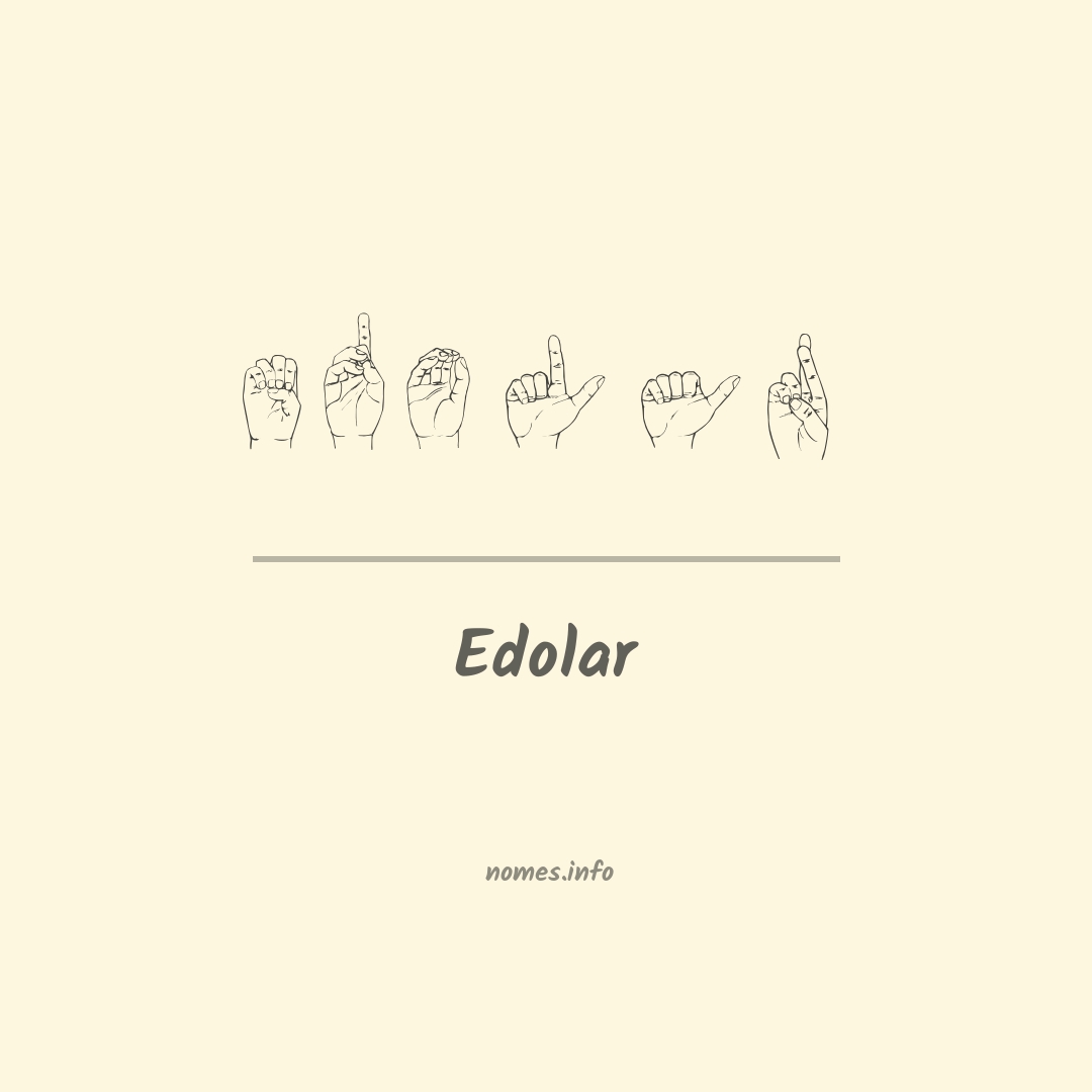 Edolar em Libras