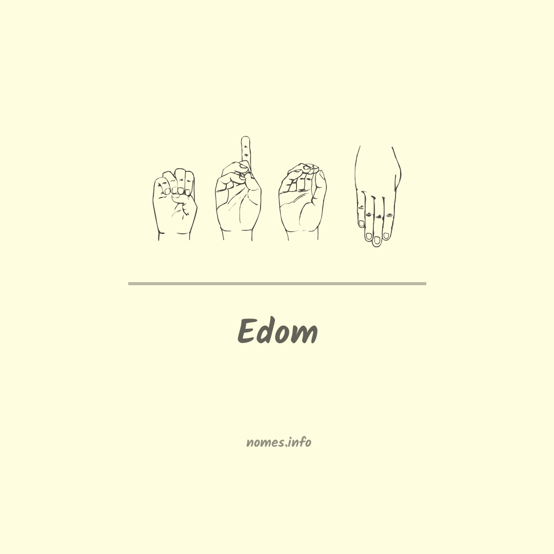 Edom em Libras