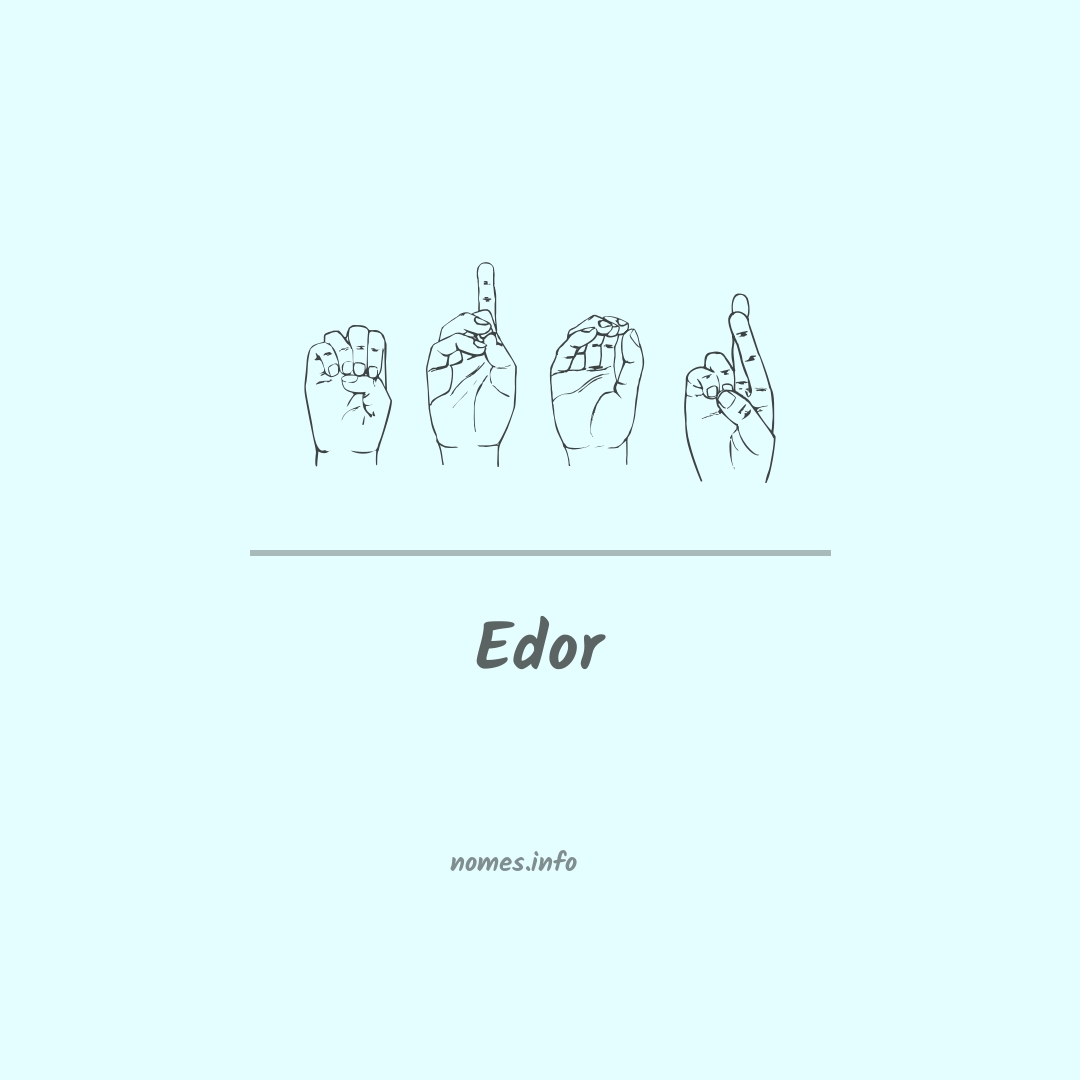 Edor em Libras