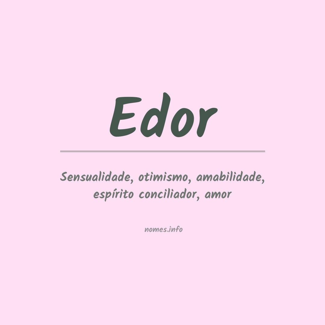 Significado do nome Edor