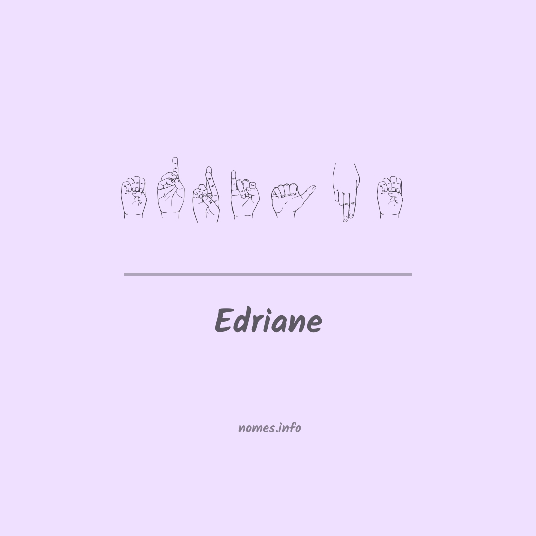 Edriane em Libras