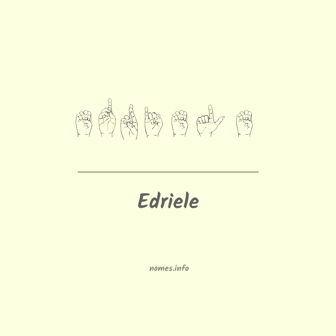 Edriele em Libras