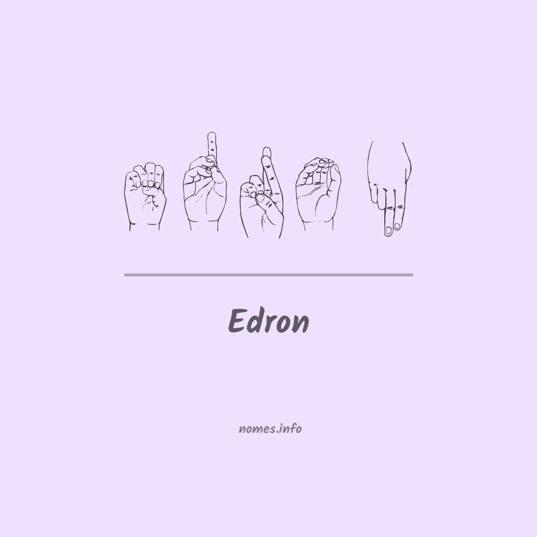 Edron em Libras