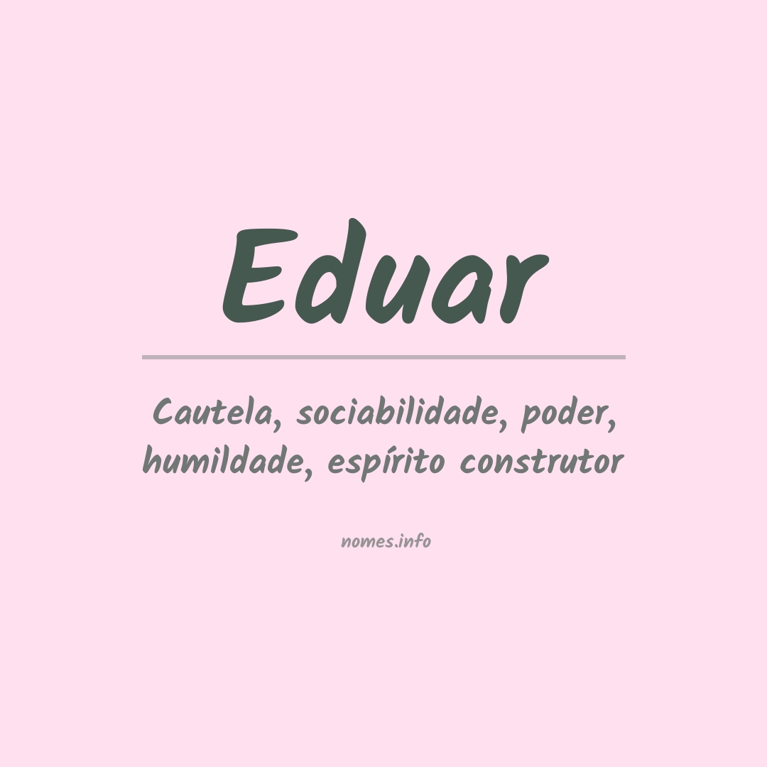 Significado do nome Eduar