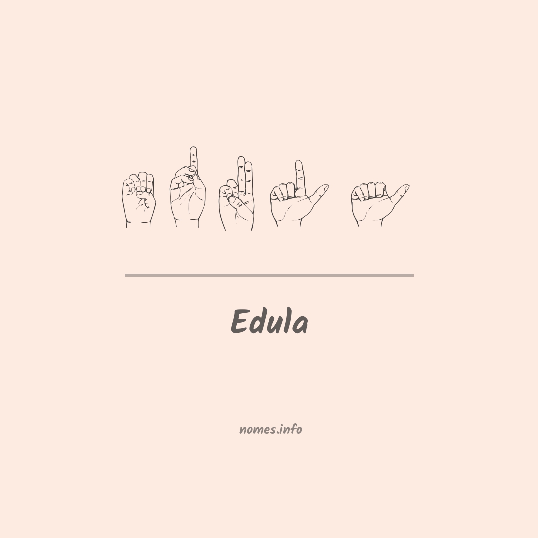 Edula em Libras