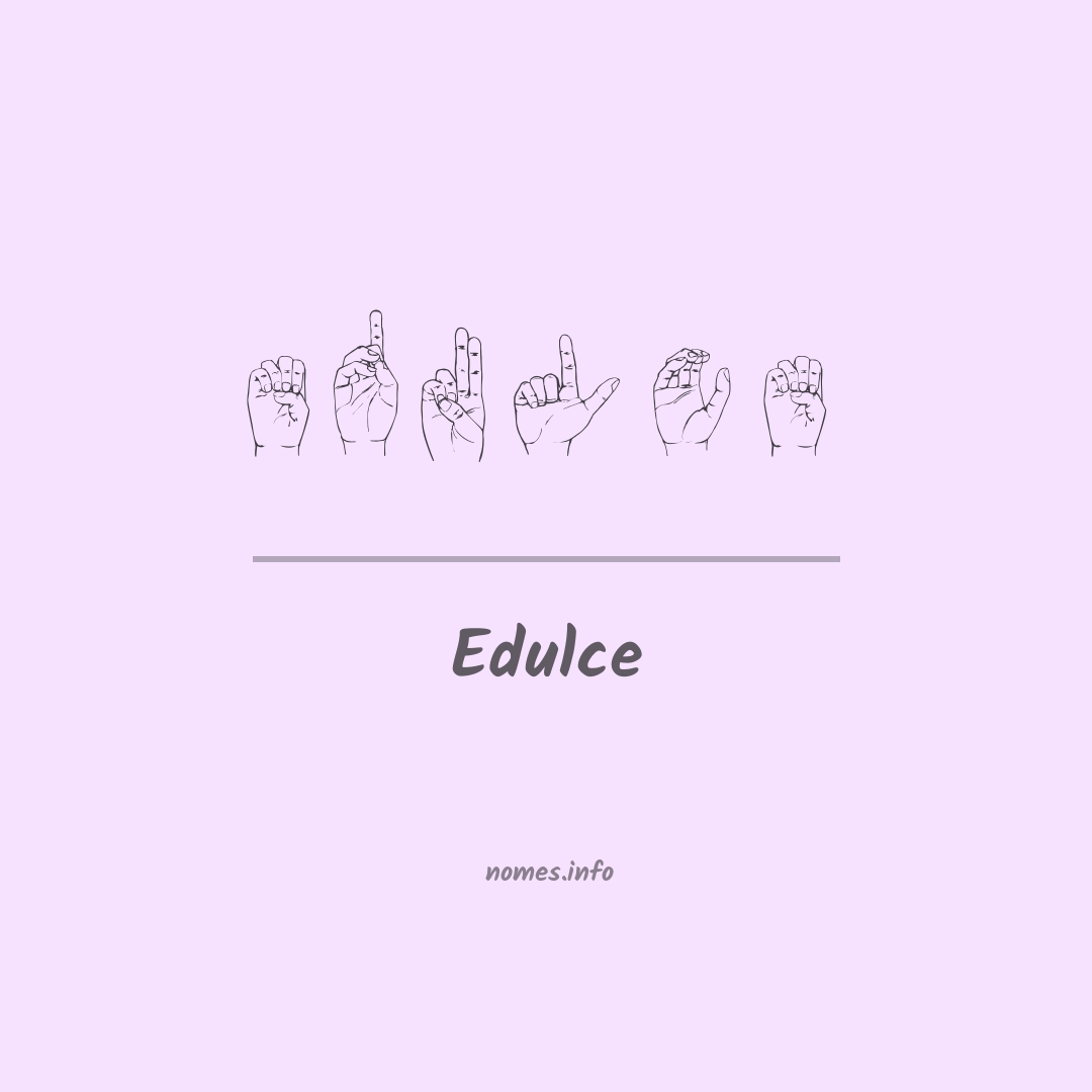 Edulce em Libras