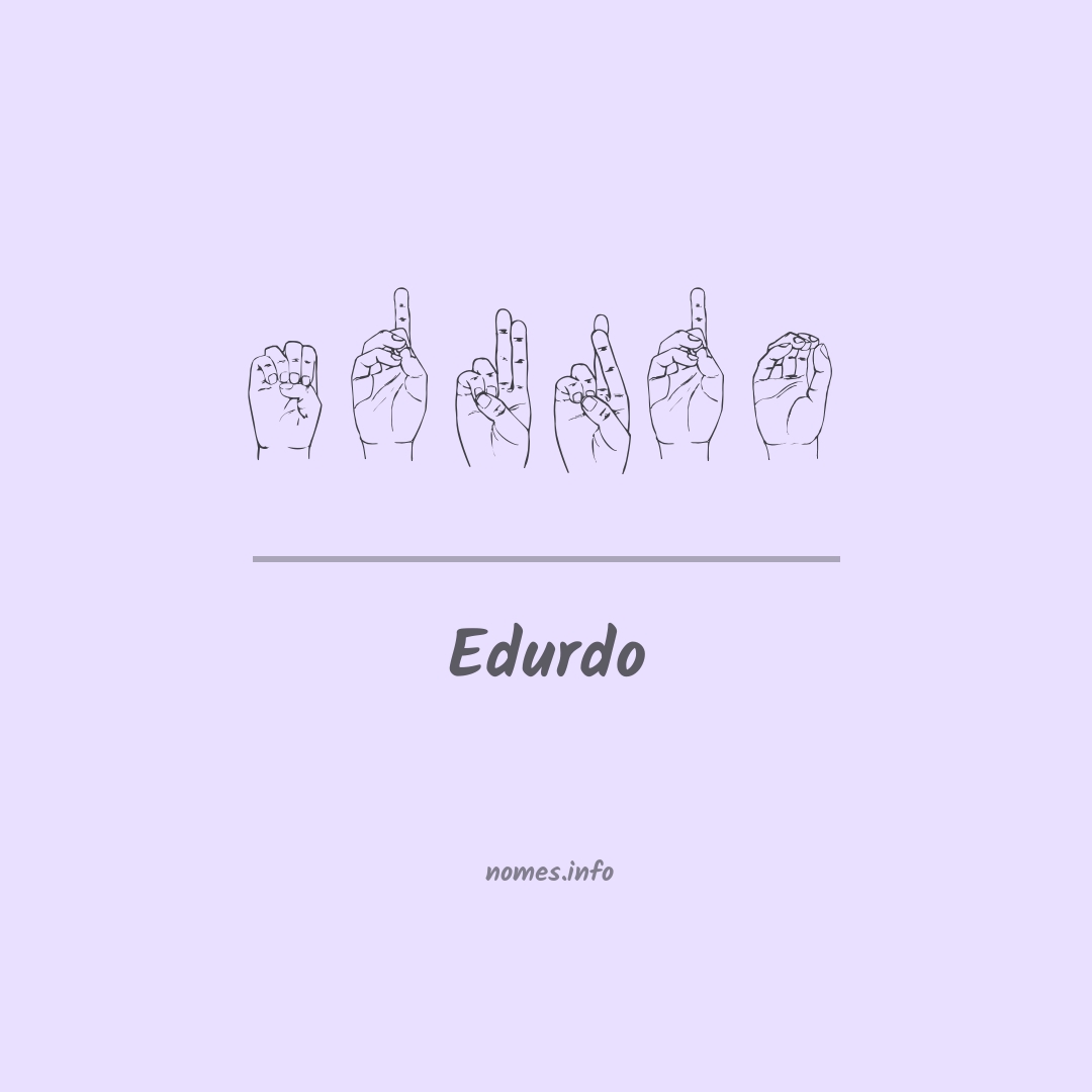 Edurdo em Libras