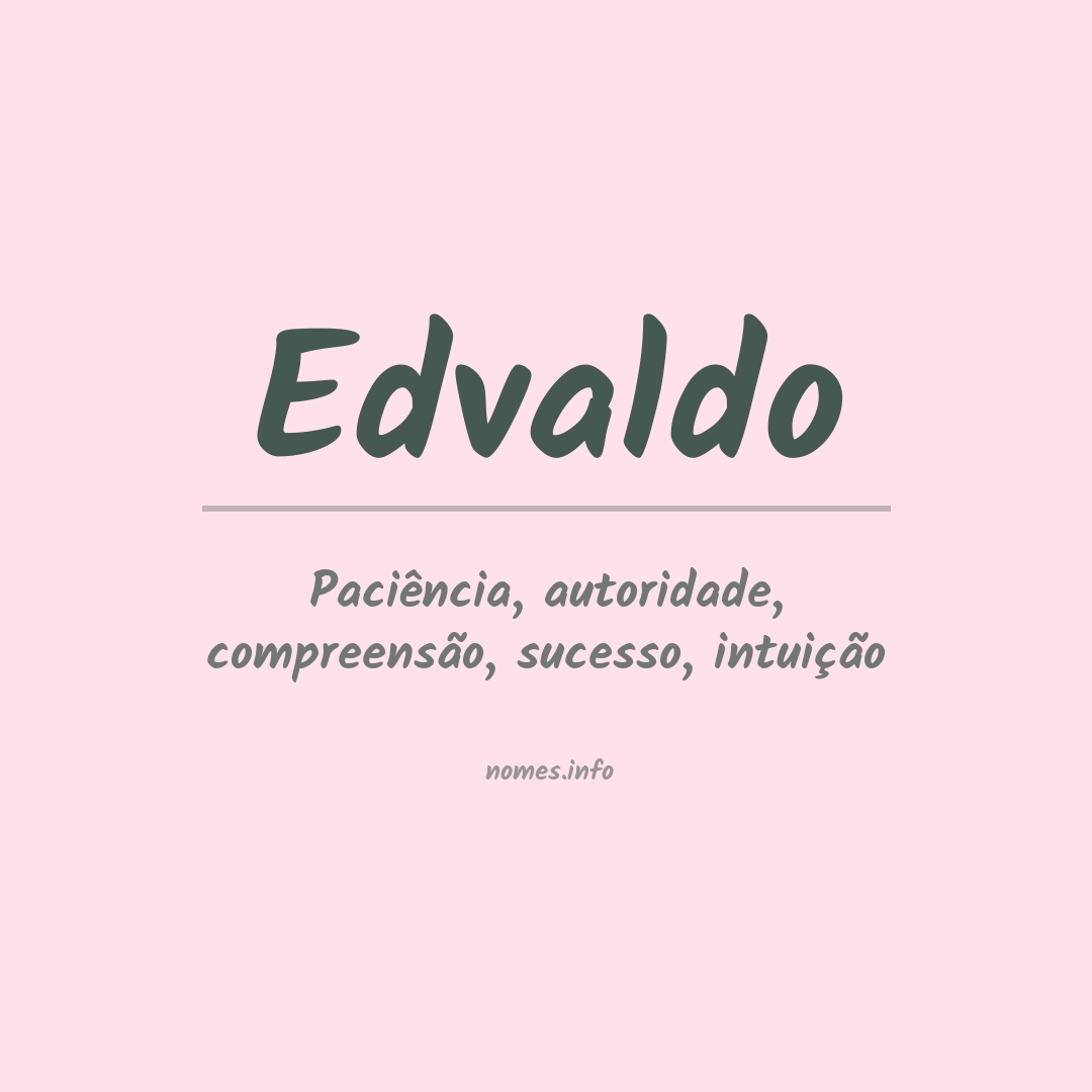 Significado do nome Edvaldo