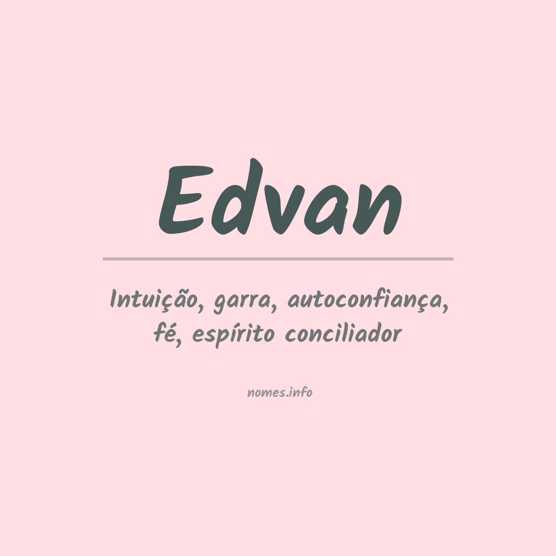 Significado do nome Edvan