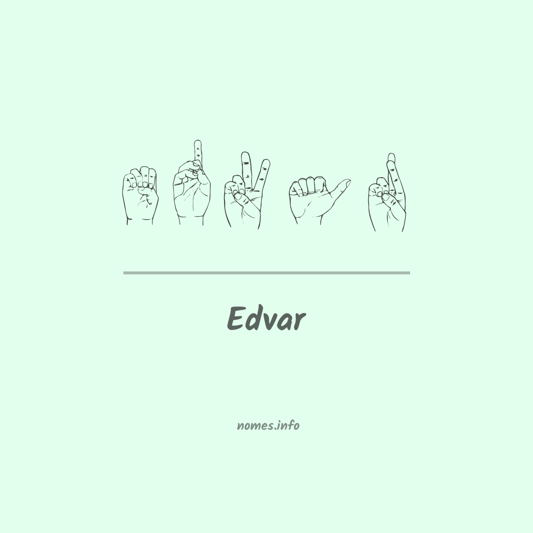 Edvar em Libras