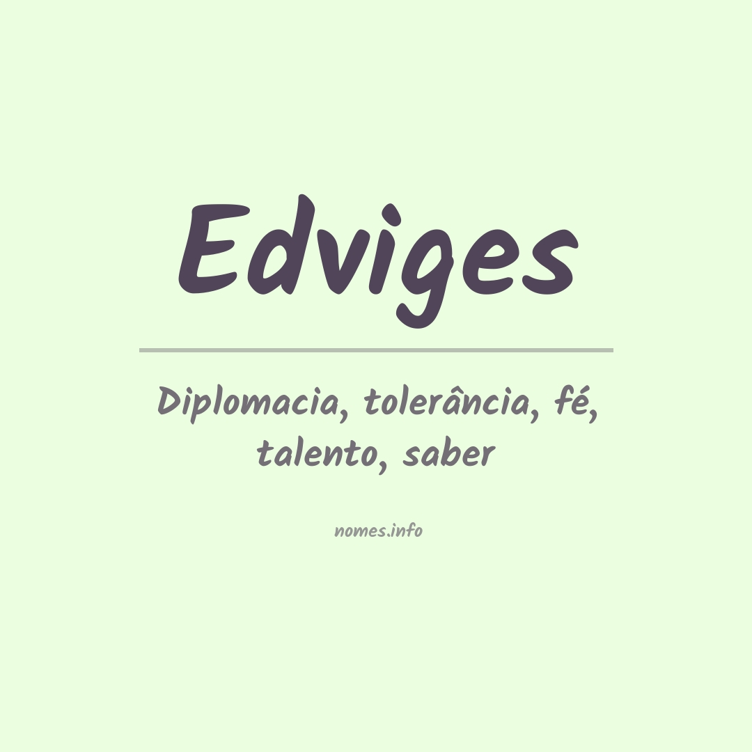 Significado do nome Edviges
