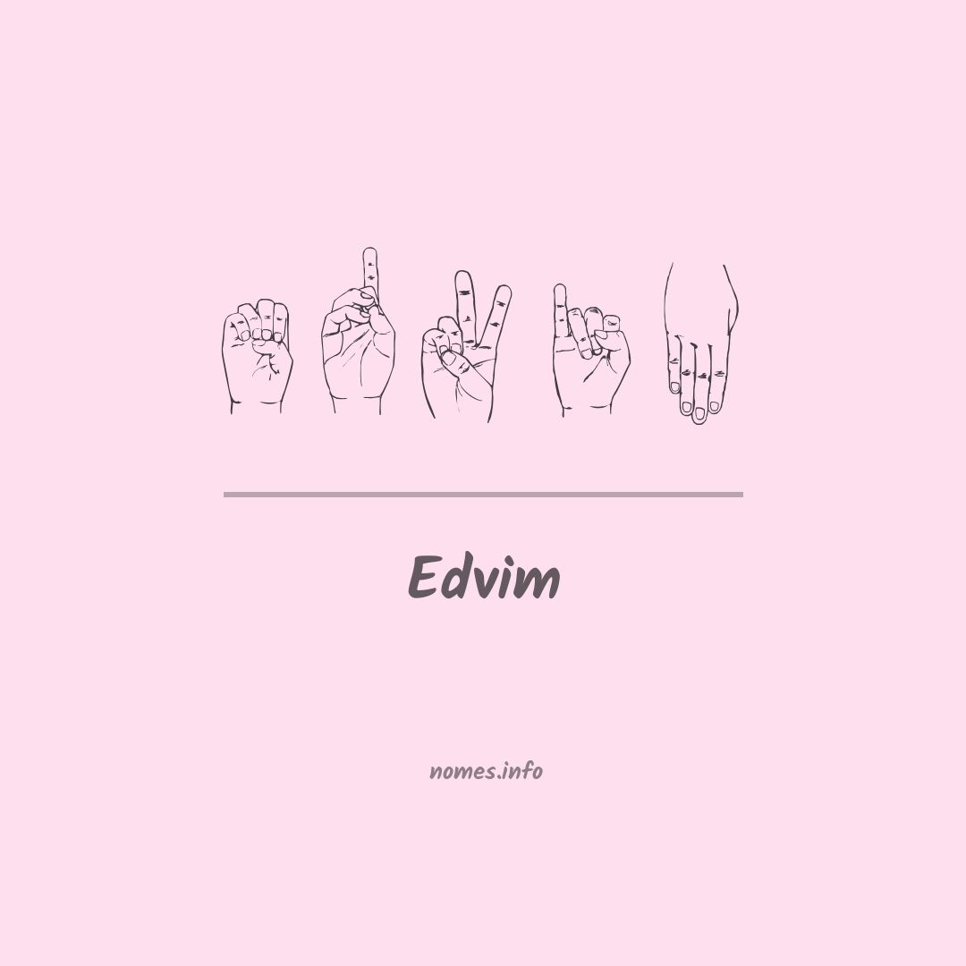 Edvim em Libras