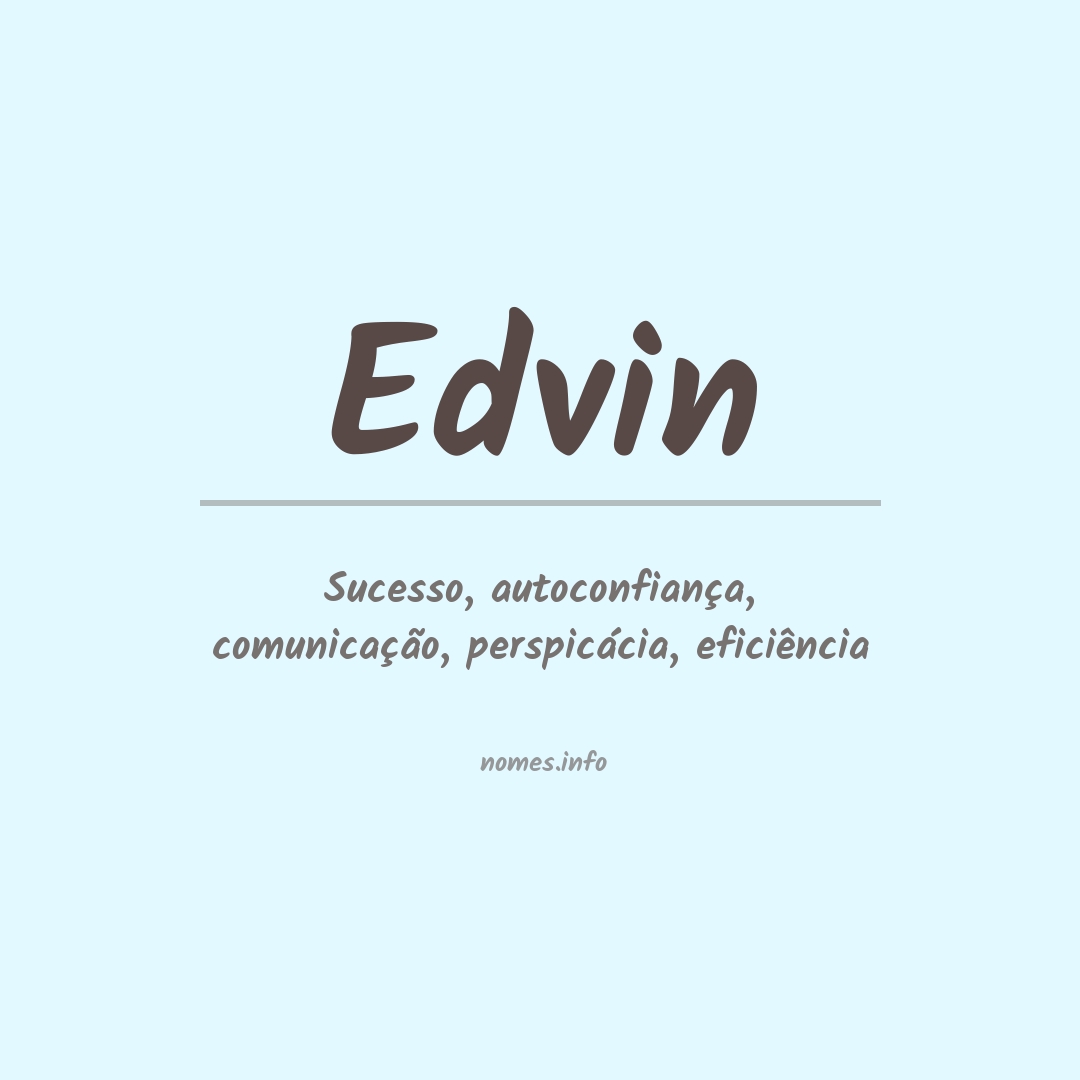 Significado do nome Edvin