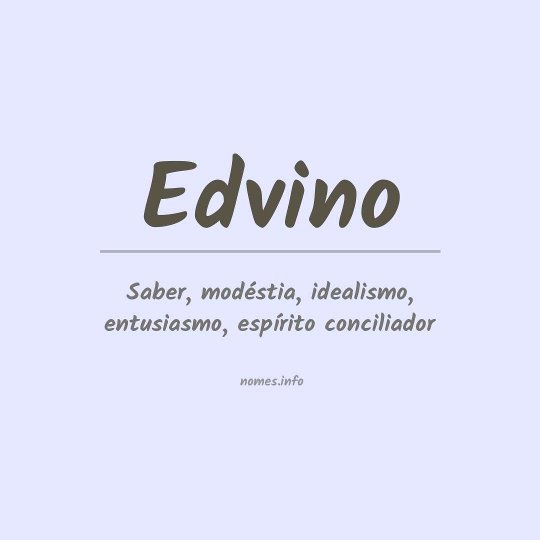 Significado do nome Edvino