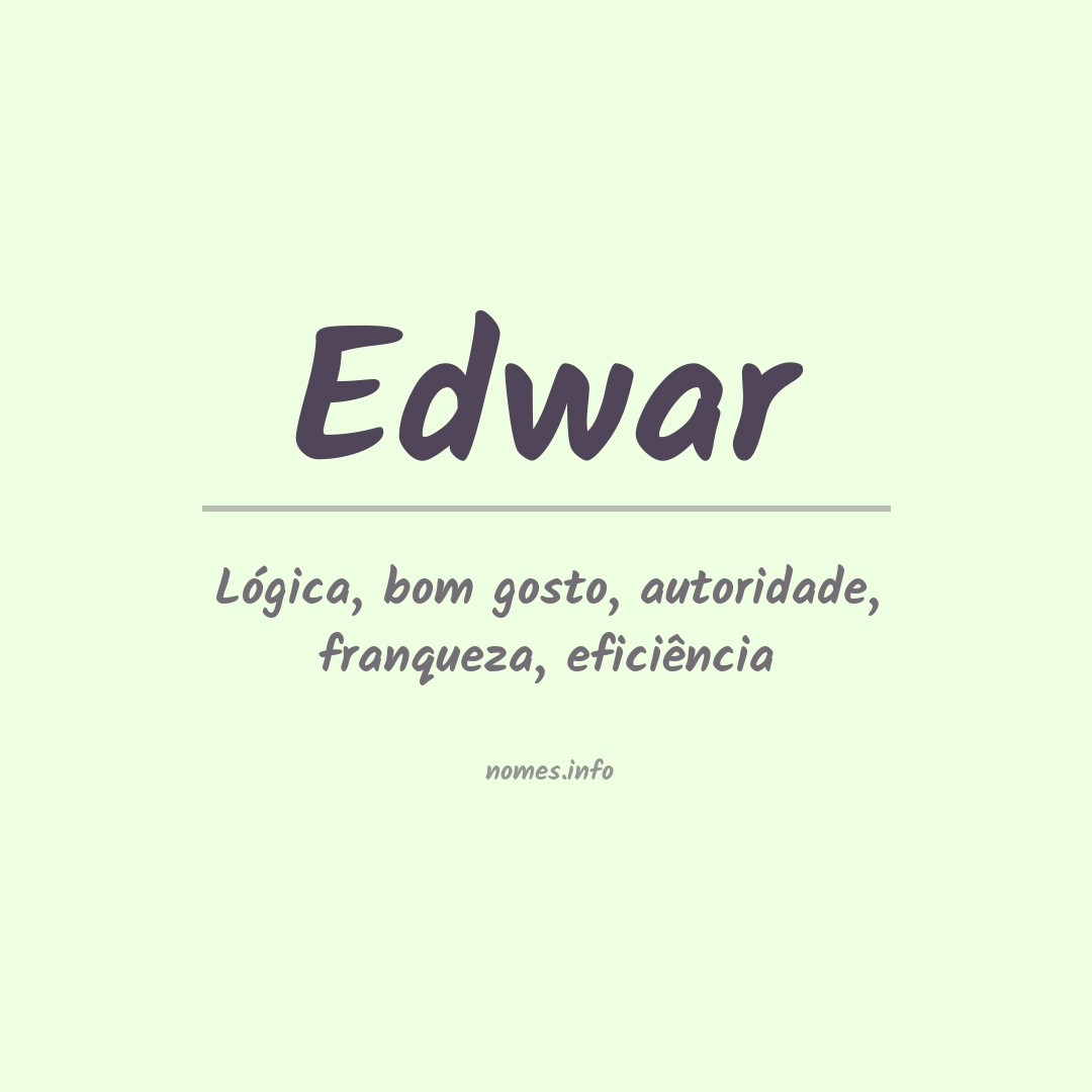 Significado do nome Edwar