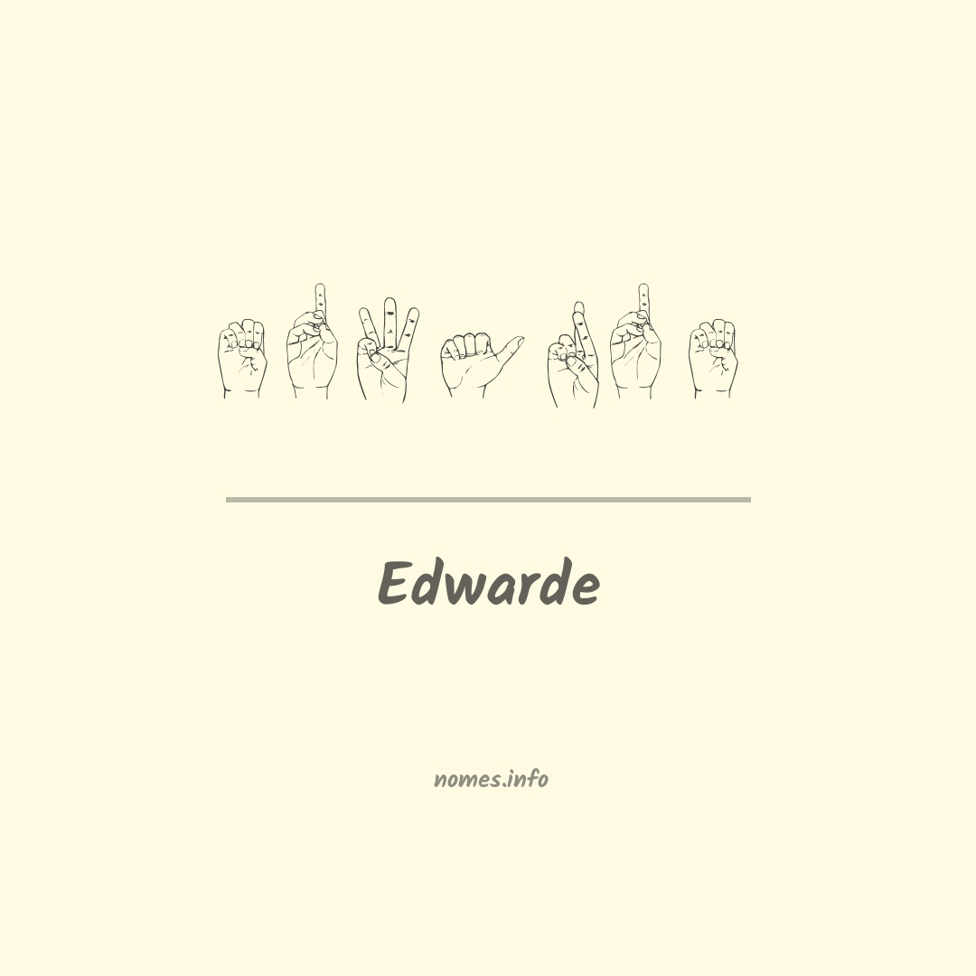 Edwarde em Libras