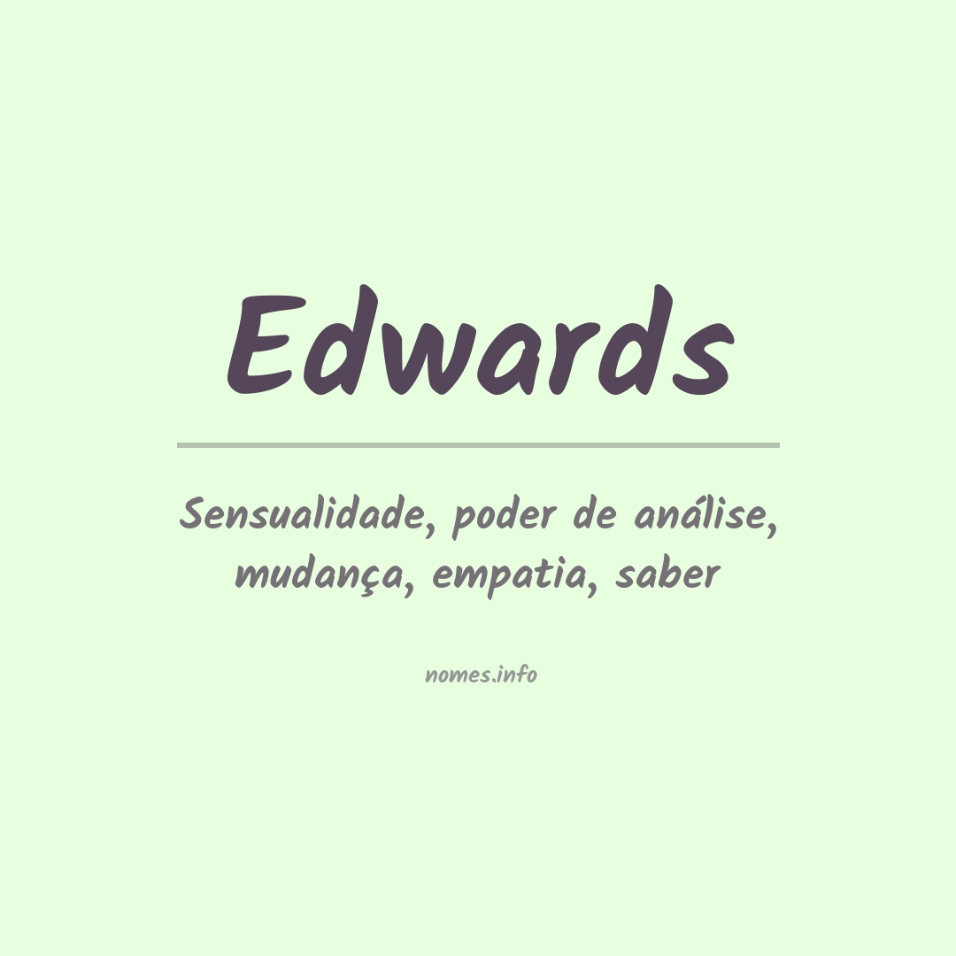 Significado do nome Edwards