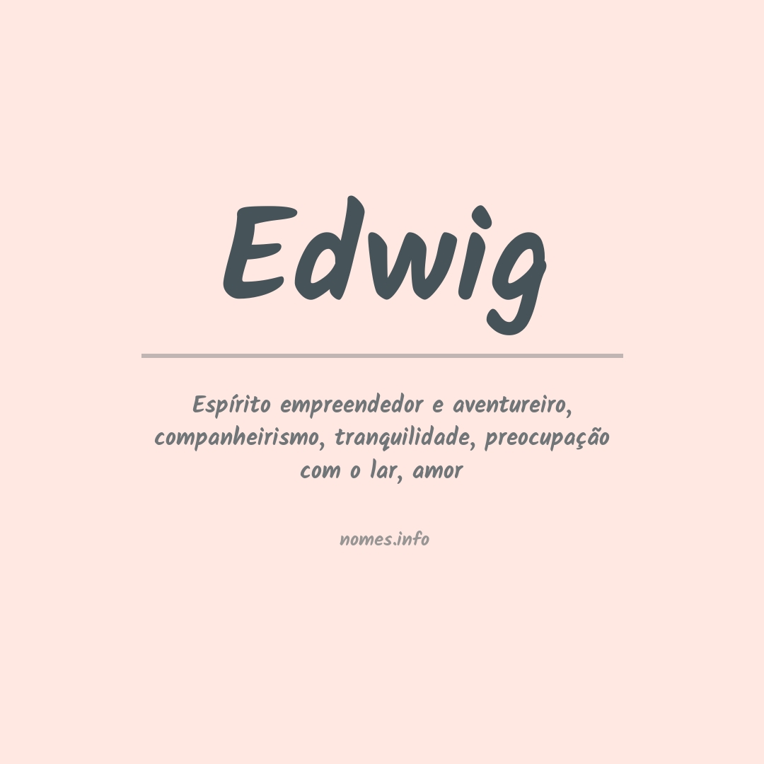 Significado do nome Edwig