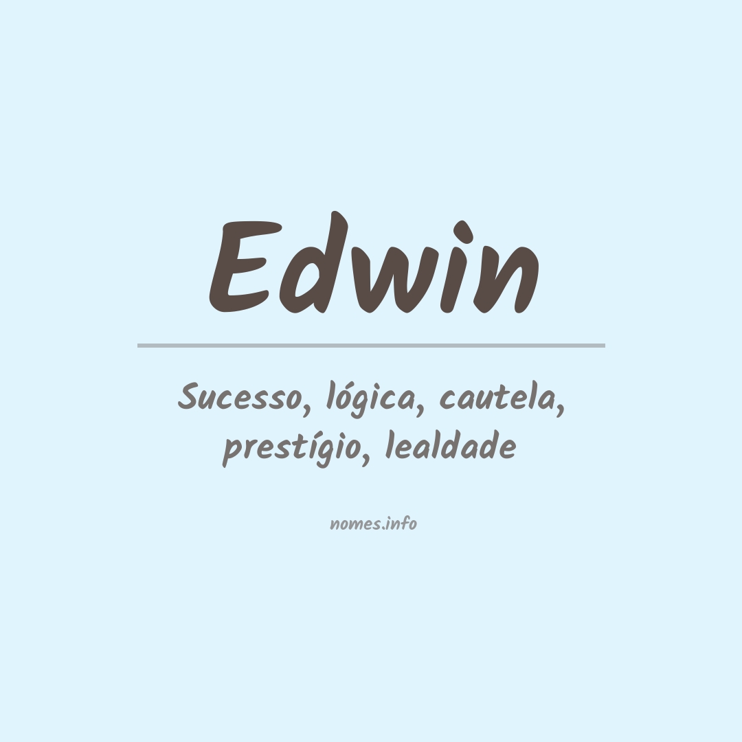 Significado do nome Edwin