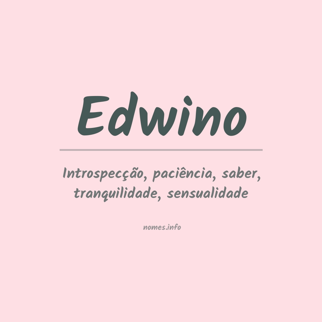 Significado do nome Edwino