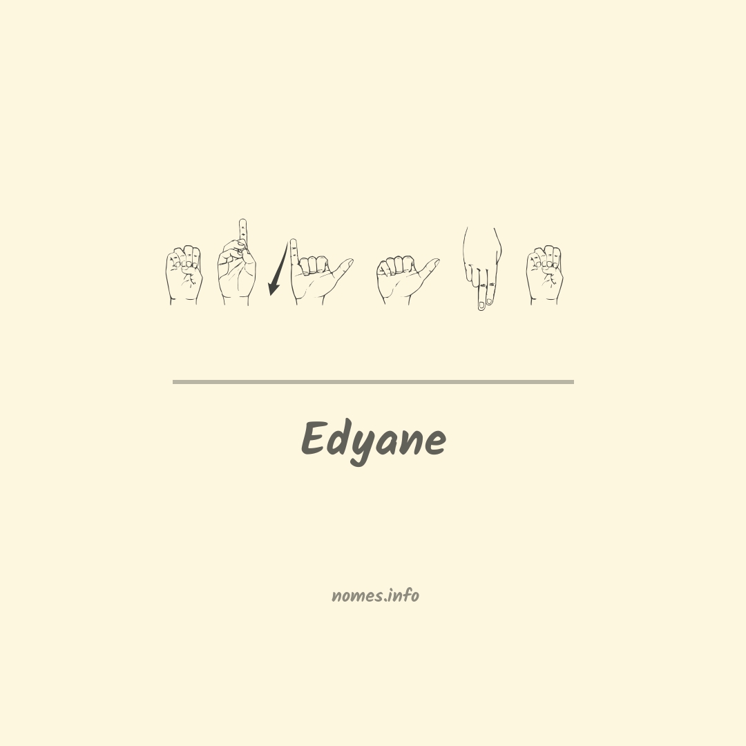 Edyane em Libras