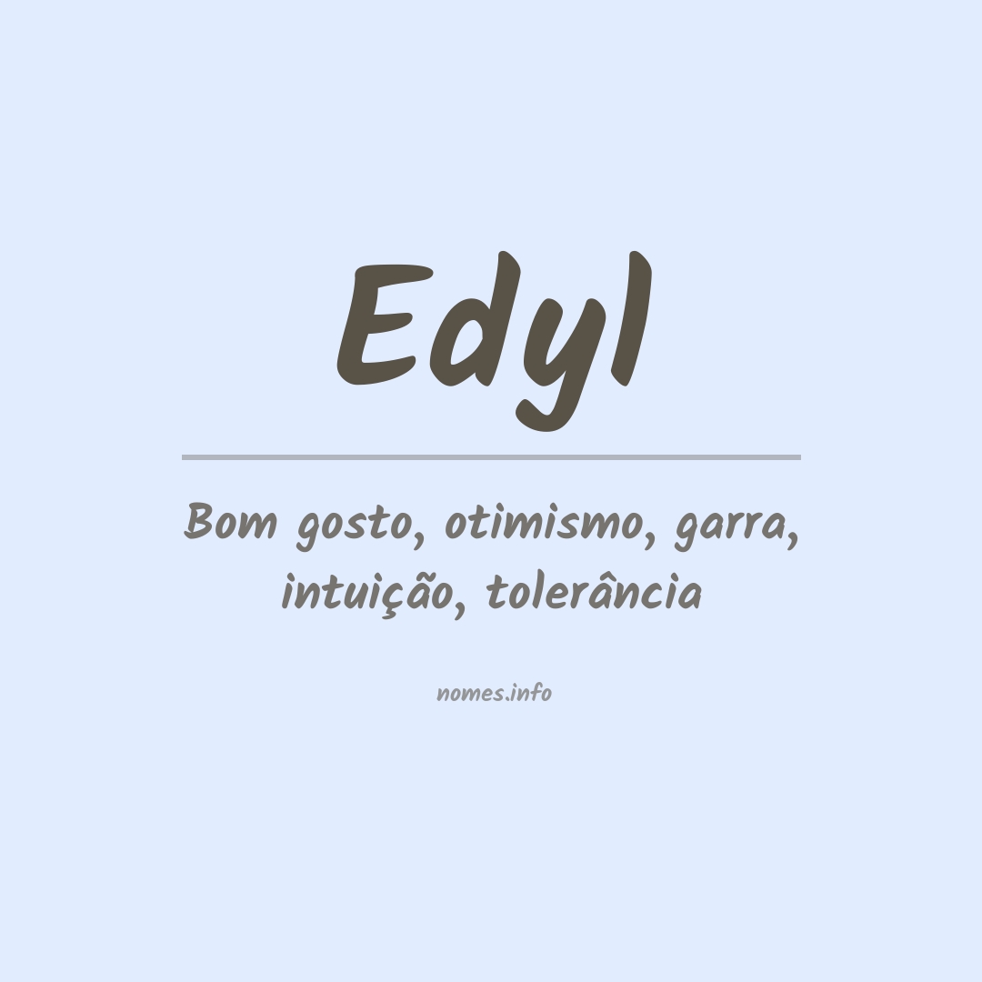 Significado do nome Edyl