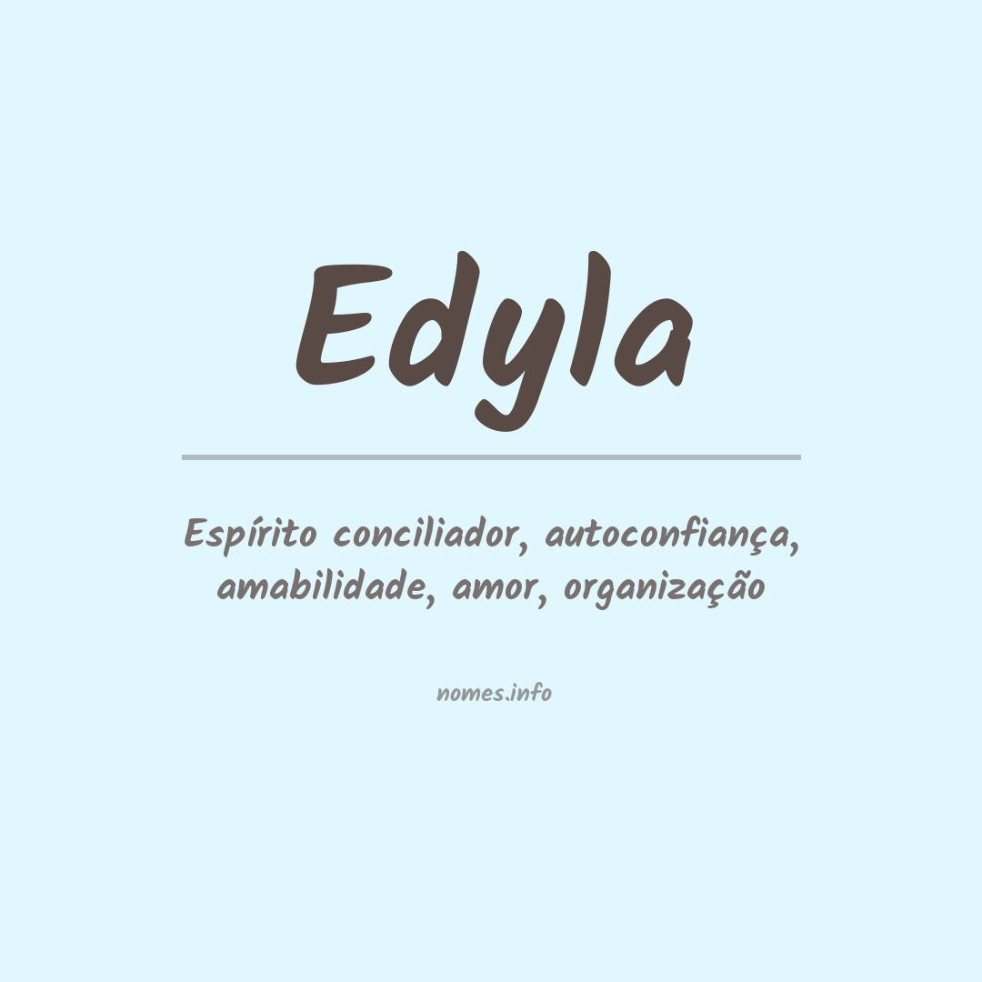 Significado do nome Edyla