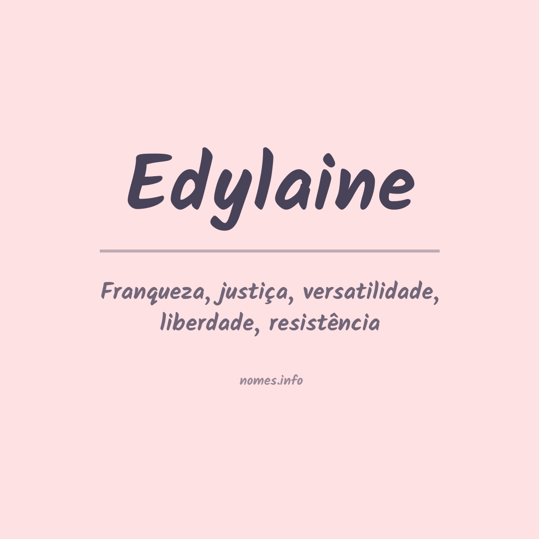 Significado do nome Edylaine