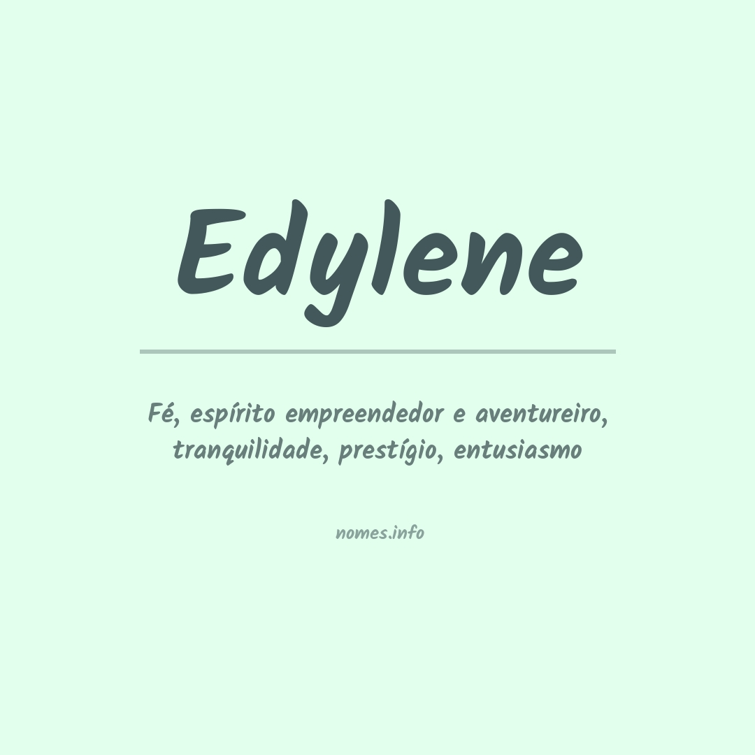 Significado do nome Edylene