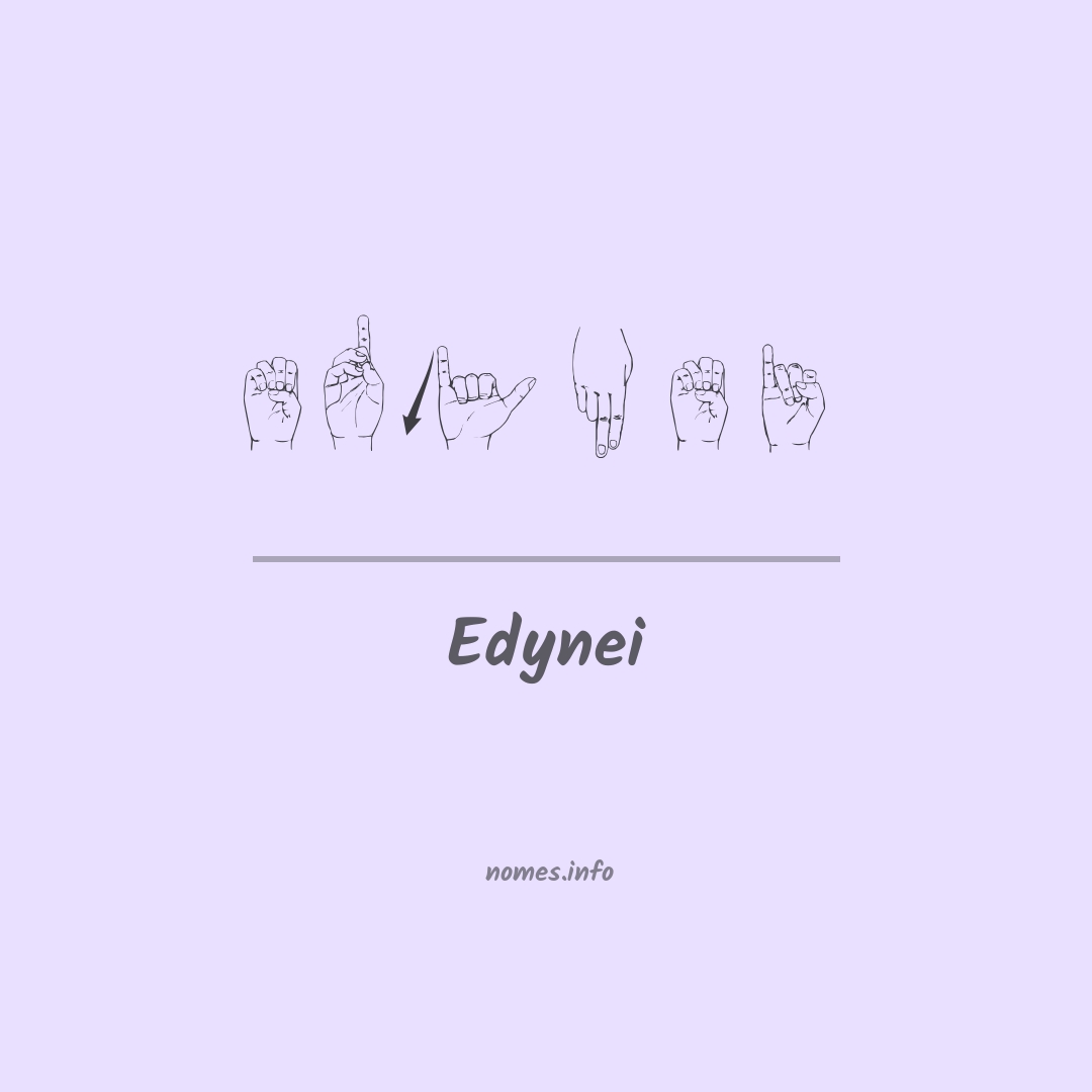 Edynei em Libras