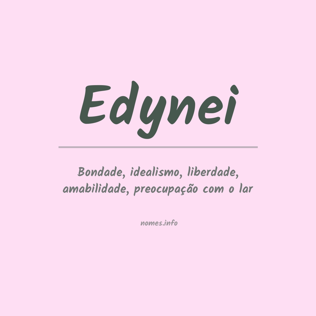 Significado do nome Edynei