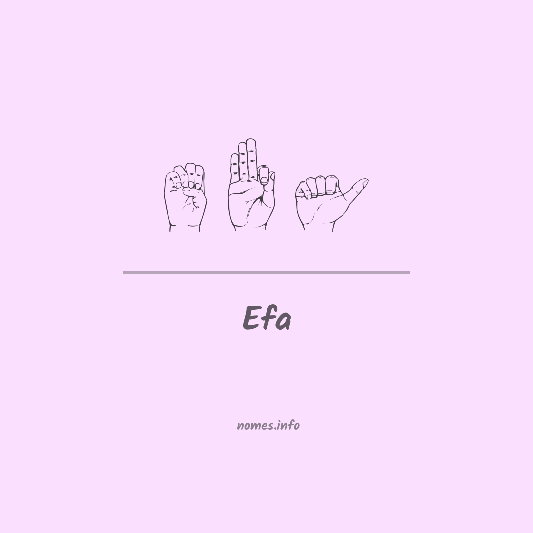 Efa em Libras