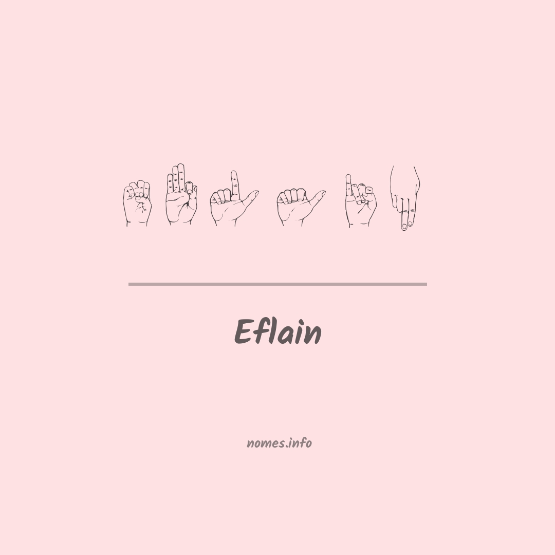 Eflain em Libras