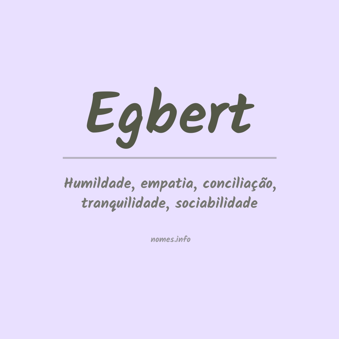 Significado do nome Egbert
