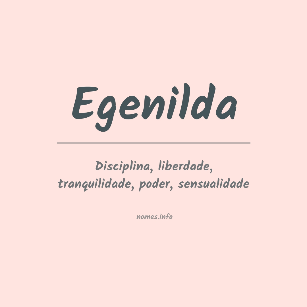 Significado do nome Egenilda