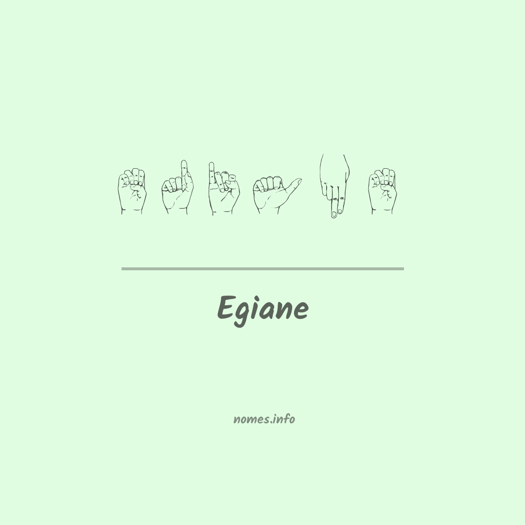Egiane em Libras