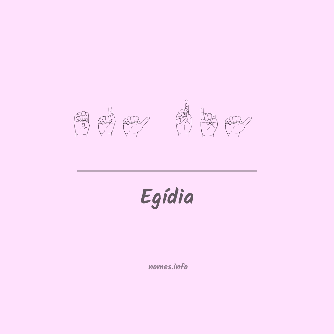 Egídia em Libras