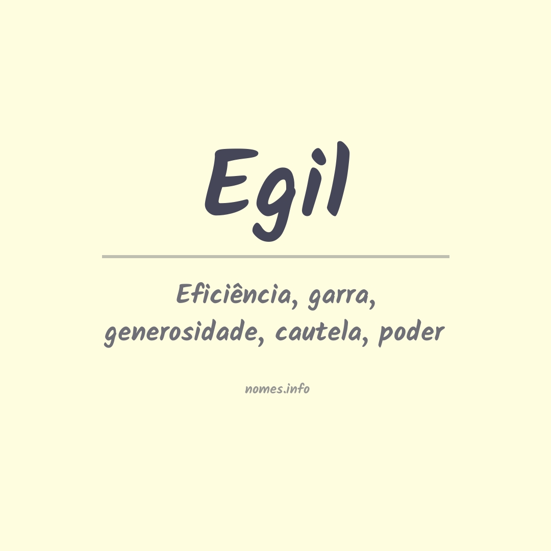 Significado do nome Egil