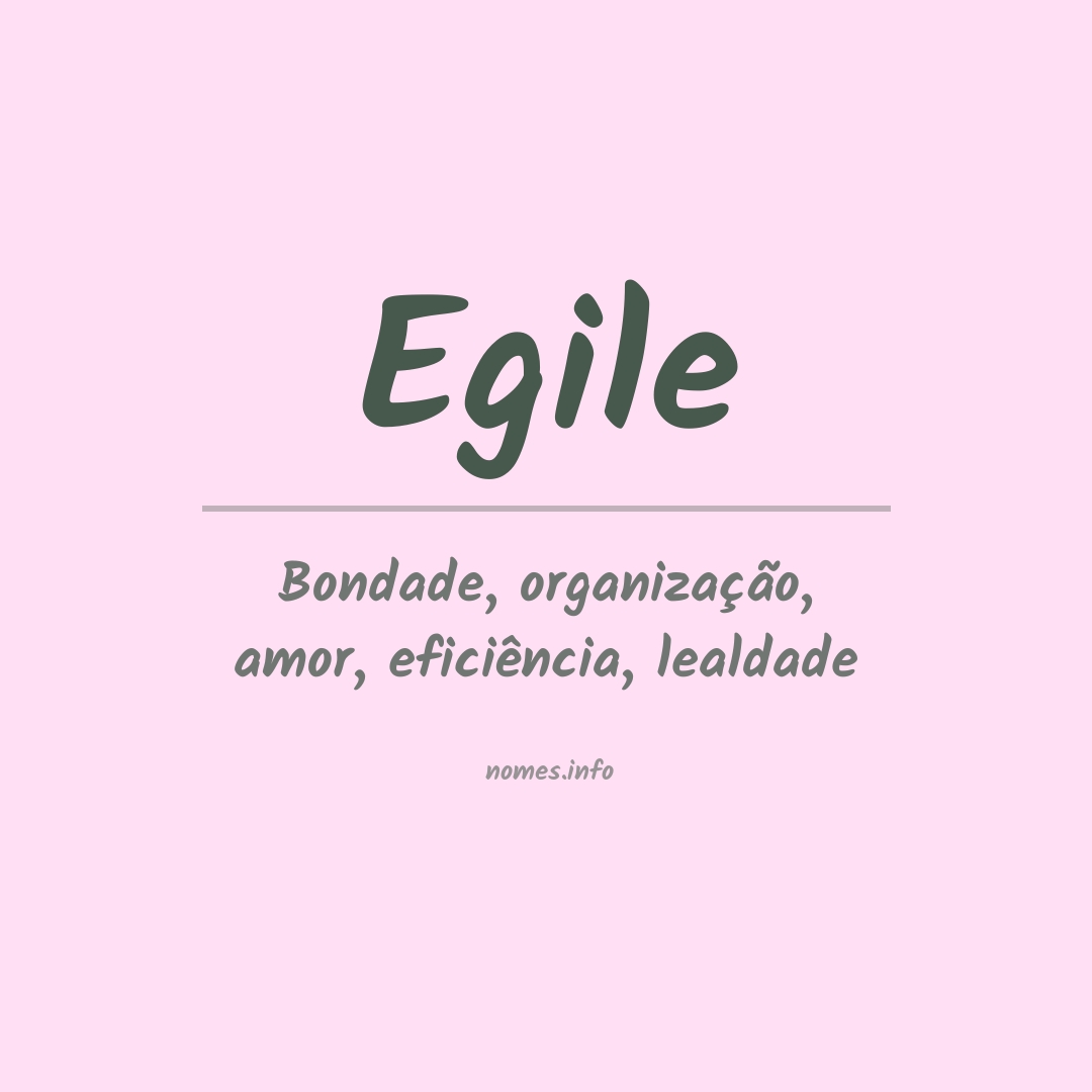 Significado do nome Egile