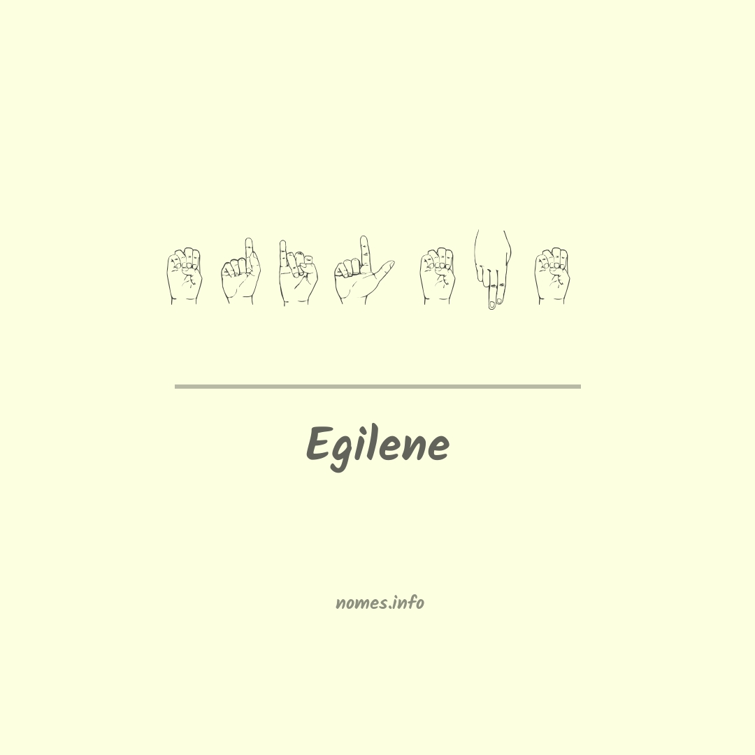 Egilene em Libras