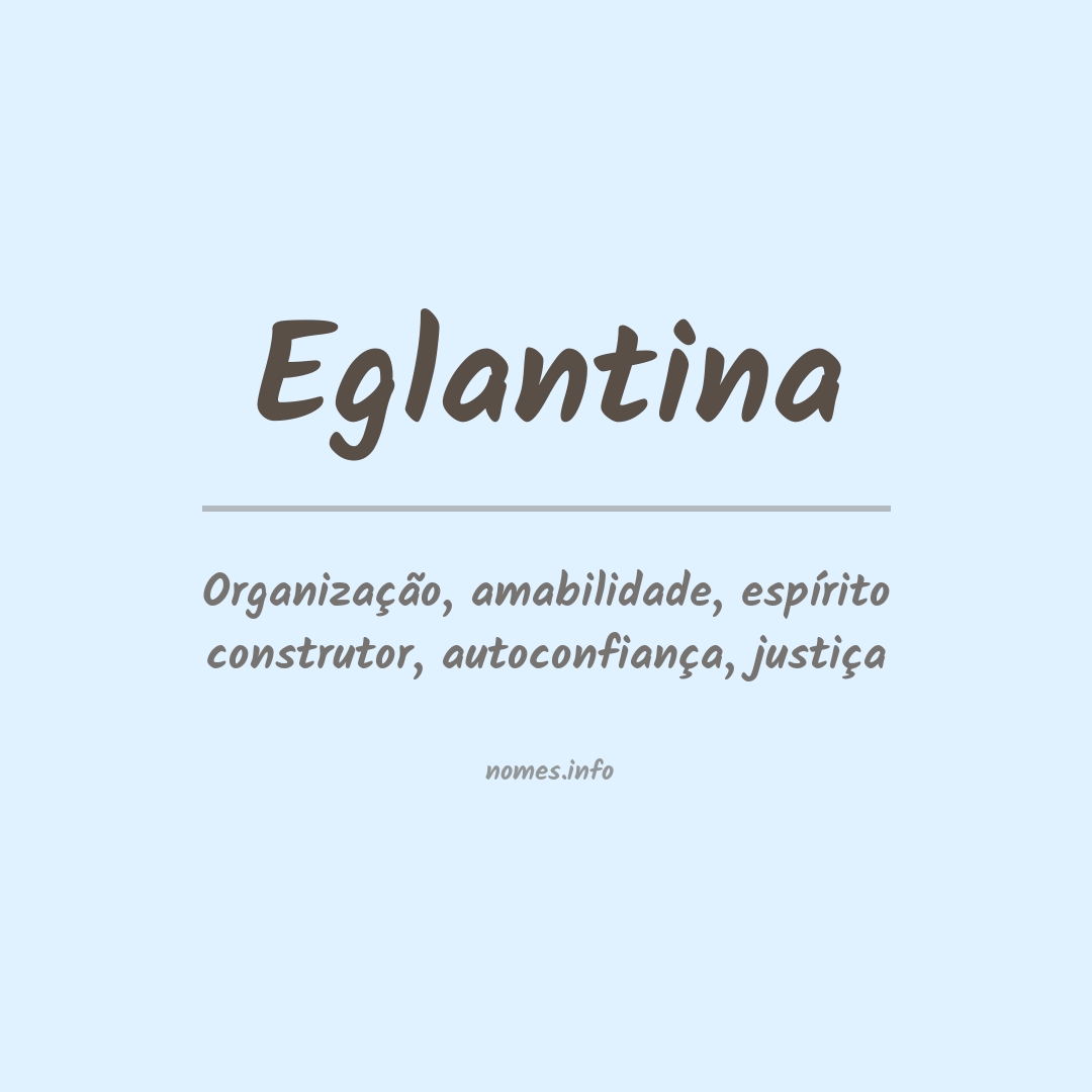 Significado do nome Eglantina